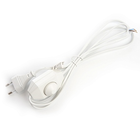 Сетевой шнур с диммером 230V 2м, белый, DM103-200W - фото