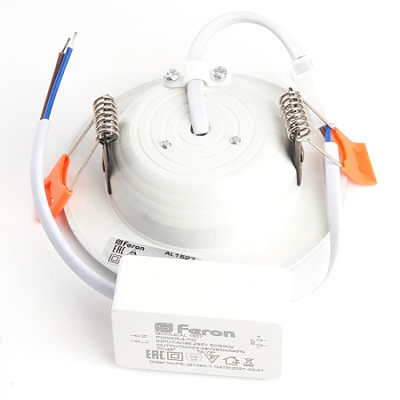 Светодиодный светильник Feron AL1527 встраиваемый 5W 4500K белый - фото