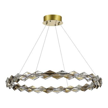 Люстра подвесная ST-Luce Золотой/Прозрачный,Янтарный LED 1*30W 3000K SL6009.213.01 - фото
