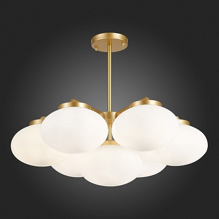 Люстра подвесная ST-Luce Золотистый/Белый E27 7*40W SL1503.203.07 - фото