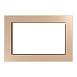 Рамка 2-местная (без перемычки), стекло, STEKKER, GFR00-7012-02, серия Катрин, шампань - фото
