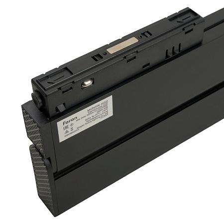 Светильник светодиодный Feron MGN301 трековый низковольтный 24W, 2160 Lm, 4000К, 30 градусов, черный серия LensFold - фото