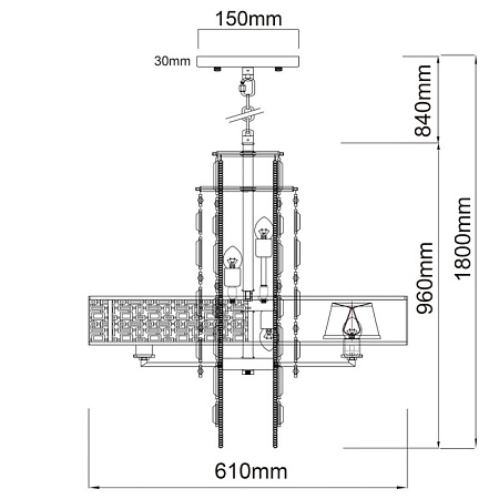 Люстра  марокко MW-Light  185010310 - фото