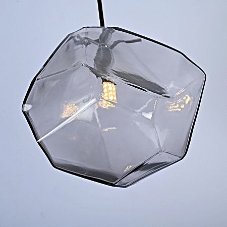 Подвесной Светильник Color Ice Cube Pendant Jevio 1 Серый Imperiumloft 178462-26 - фото