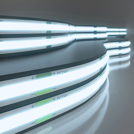 Светодиодная лента 24 В 11 Вт/м 352 Led/м COB IP20, холодный белый 6500K, 5 м Лента светодиодная 24V 11W 352Led COB IP20 холодный белый, 5м Elektrostandard - фото