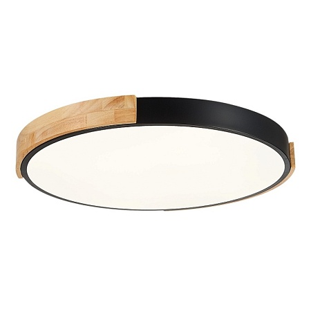 Светильник потолочный Черный, Светлое дерево/Белый LED 1*40W 3000K/4000K/6000K SLE201342-01 - фото