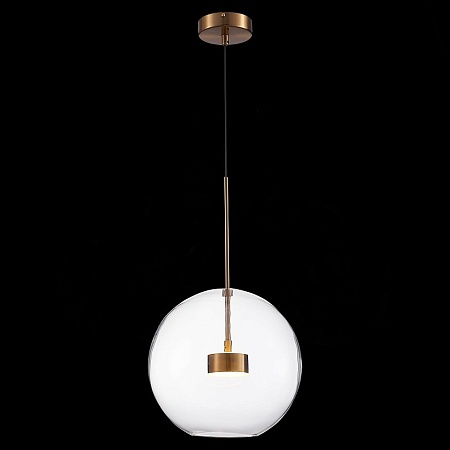 Светильник подвесной ST-Luce Латунь/Прозрачный LED 1*14W 3000K SL1133.223.01 - фото