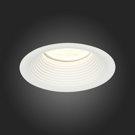 Св-к встр. Белый GU10 1*50W D89xH40 220V Без ламп ST202.508.01 - фото