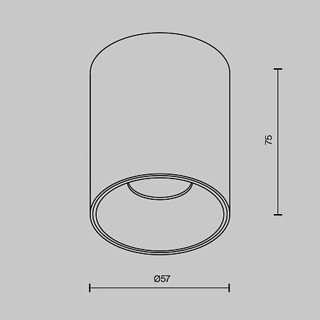 Потолочный светильник Technical Alfa LED C064CL-8W4K-RD-WB - фото