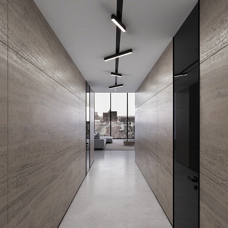 Трековый светодиодный светильник для однофазного шинопровода X-Line 10W 4200K черный матовый X-Line черный матовый 10W 4200K (LTB53) однофазный Elektrostandard - фото