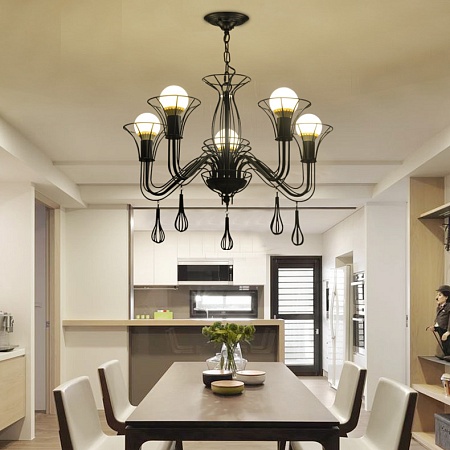 Подвесная Люстра Cast 5 White Imperiumloft 101410-26 - фото