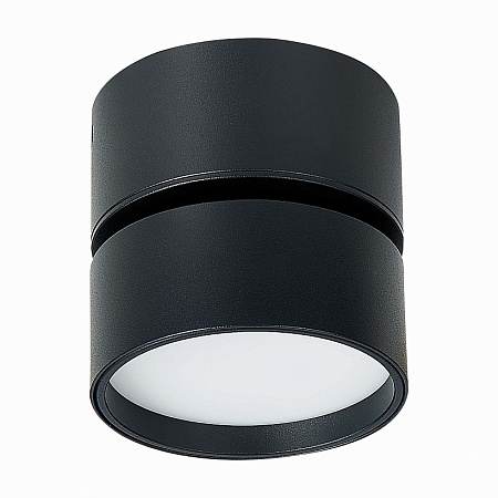 Светильник потолочный поворотный Черный LED 1*9W 3000K 720Lm Ra>90 120° IP20 D85xH87 17 ST651.432.09 - фото