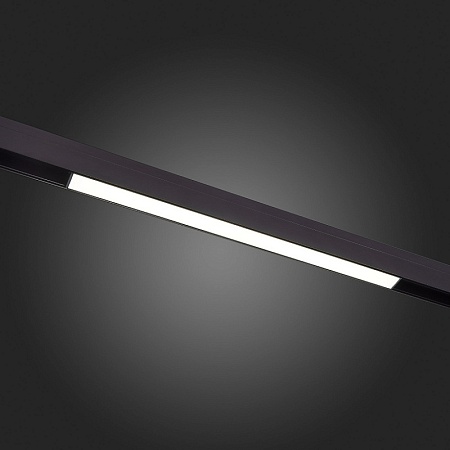 Магнитный трековый светильник Черный LED 1*12W 3000K 780Lm Ra>90 120 IP20 L406xW22xH44 ST360.436.12 - фото