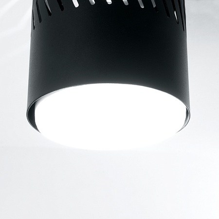 Светильник потолочный Feron HL352 12W, 230V, GX53 и подсветка 1W, 4000K, черный - фото