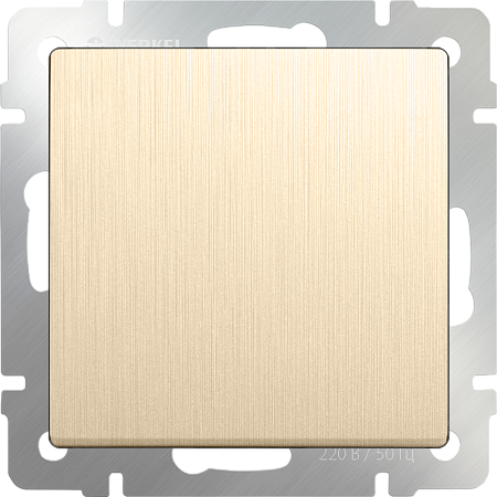 Выключатель одноклавишный шампань рифленый WL10-SW-1G - фото