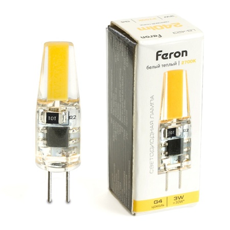 Лампа светодиодная Feron LB-423 G4 3W 230V 2700K - фото