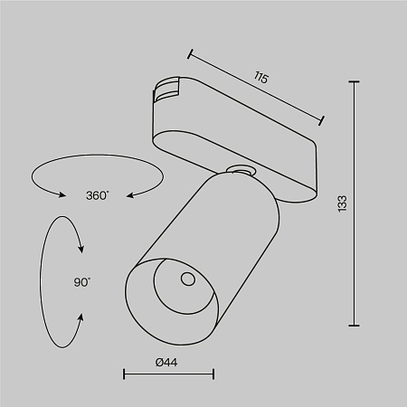 Трековый светильник Technical FOCUS LED TR103-1-12W4K-M-W - фото