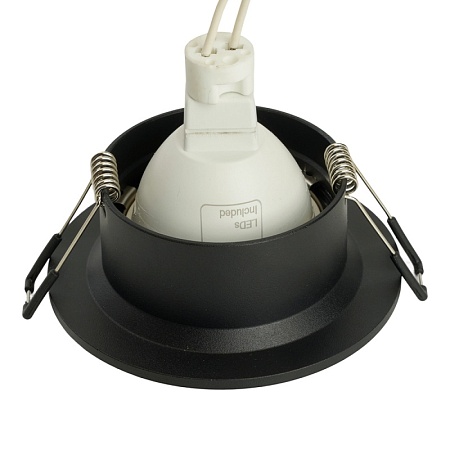 Светильник встраиваемый Feron DL3111 потолочный MR16 G5.3 черный - фото