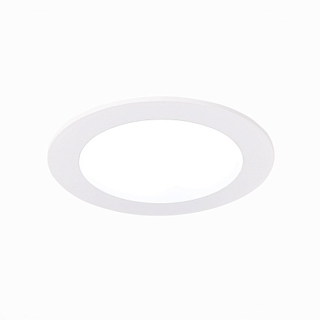 Св-к встр. Белый LED 1*10W 3000K/4000K/6000K 850Lm Ra80 110° IP20 D120xH30 220-240V ST212.508.10 - фото