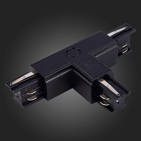 Т-образный токоподвод правый 1 для трехфазного шинопровода ST-Luce Черный ST030.409.16R1 - фото