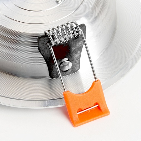 Светодиодный светильник Feron AL777 встраиваемый 7W 4000K серебристый - фото