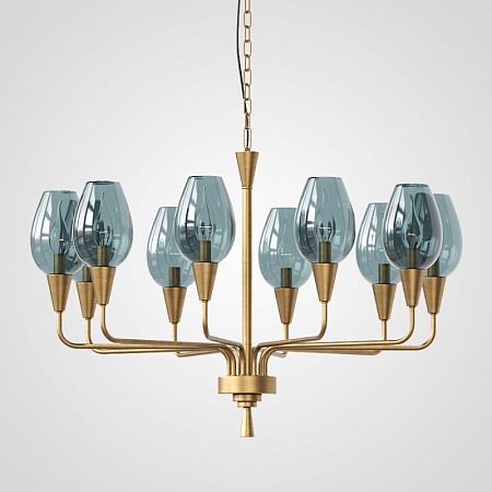 Подвесная Дизайнерская Люстра Viola 10 Синий Imperiumloft 102199-26 - фото