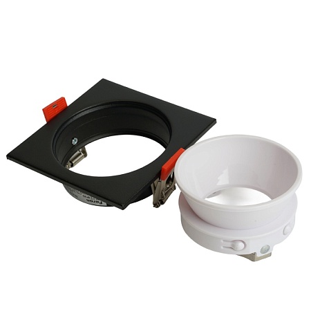 Светильник встраиваемый Feron DL3112 потолочный MR16 G5.3  черный + белый - фото