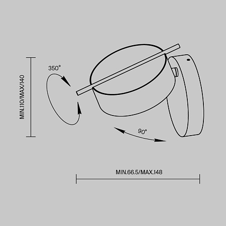 Настенный светильник (бра) Maytoni Nuance MOD180WL-L4W3K1 - фото