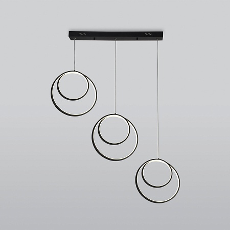 Подвесной светильник Eurosvet 90308/3 черный - фото