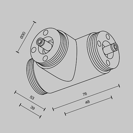 Комплектующие для систем освещения с токоведущими элементами Technical CA015TC-B - фото