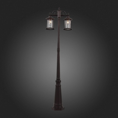 Светильник уличный наземный ST-Luce Темный кофе/Прозрачный, Темный кофе E27 2*100W SL080.425.02 - фото