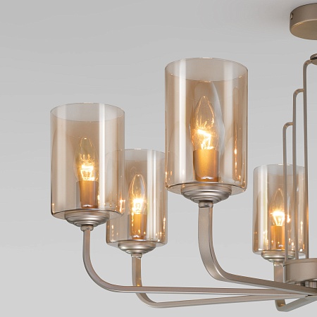 Потолочный светильник Eurosvet 60138/8 перламутровое золото - фото