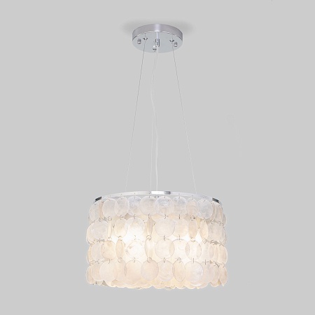 Подвесной светильник Eurosvet 60005/3 хром / перламутр - фото