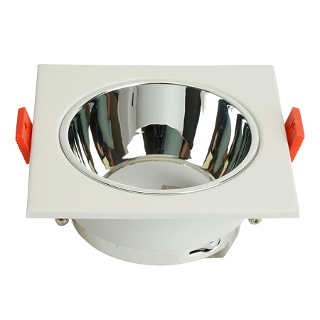 Светильник встраиваемый Feron DL3112 потолочный MR16 G5.3 белый + хром - фото