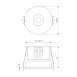 Светильник встраиваемый светодиодный Bliss 15W 4000K белый 25070/LED Elektrostandard - фото