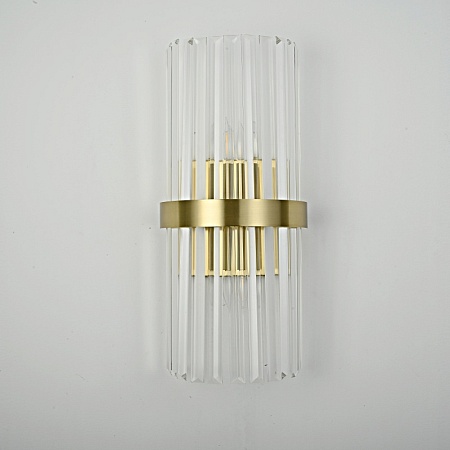 Бра Odeon Clear Glass Gold Metal Wall Lamp Imperiumloft 147727-22 - фото