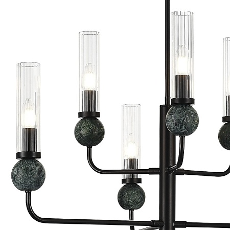 Светильник подвесной ST-Luce черный/прозрачный E14 6*40W SL1244.403.06 - фото