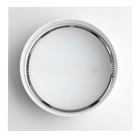 Светильник встраиваемый Feron DL503 LUNA потолочный GX53 белый квадрат - фото