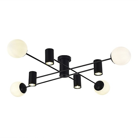 Светильник потолочный Черный/Белый GU10+E27 4+4*5+60W SLE1105-402-08 - фото