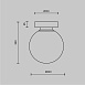 Настенный светильник (бра) Maytoni Basic form MOD321WL-01B1 - фото