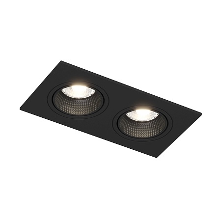 DK3072-BK Встраиваемый светильник, IP 20, 10 Вт, GU5.3, LED, черный/черный, пластик - фото