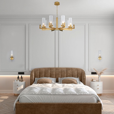 Подвесной светильник Eurosvet 60133/8 латунь - фото