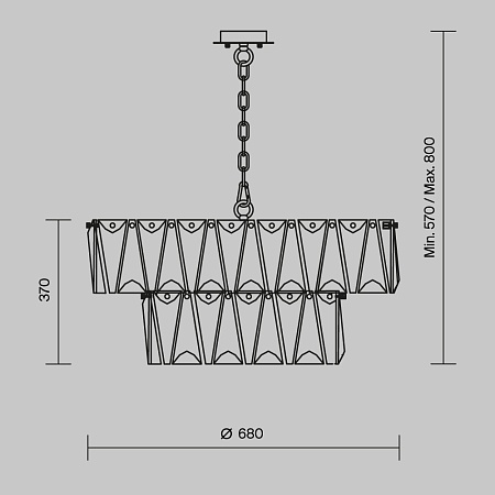 Подвесной светильник Maytoni Puntes MOD043PL-12G - фото