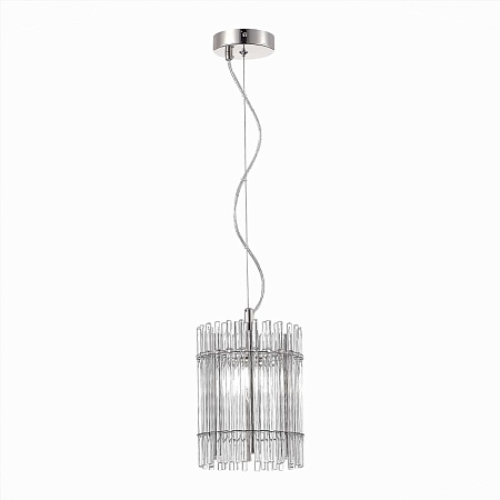 Люстра подвесная ST-Luce Никель/Прозрачный E14 1*40W SL1656.103.01 - фото