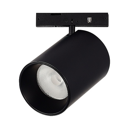 Магнитный трековый светильник Черный LED 1*9W 3000K 500Lm Ra>90 36° IP20 D45xH63 24V ST671.436.09 - фото