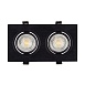 DK3022-BK Встраиваемый светильник, IP 20, 10 Вт, GU5.3, LED, черный, пластик - фото