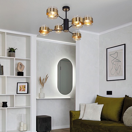 Потолочный светильник Eurosvet 70127/6 черный - фото