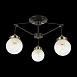 Светильник потолочный Черный, Бронза/Прозрачный, Белый E27 3*60W SLE110302-03 - фото