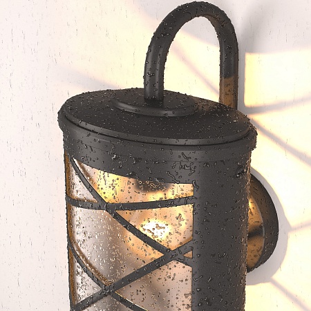 Уличный настенный светильник Premier D IP44 GL 1017D черный Elektrostandard - фото