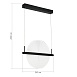 Светильник подвесной ST-Luce Черный/Прозрачный LED 1*15W 4000K SL6233.403.15 - фото
